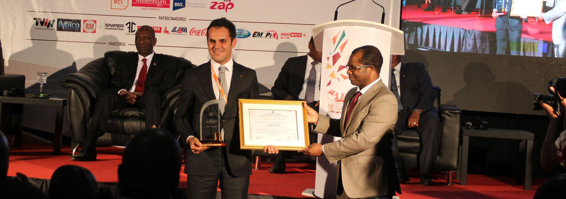 We received the Best Industrial Investment Award in Mozambique
