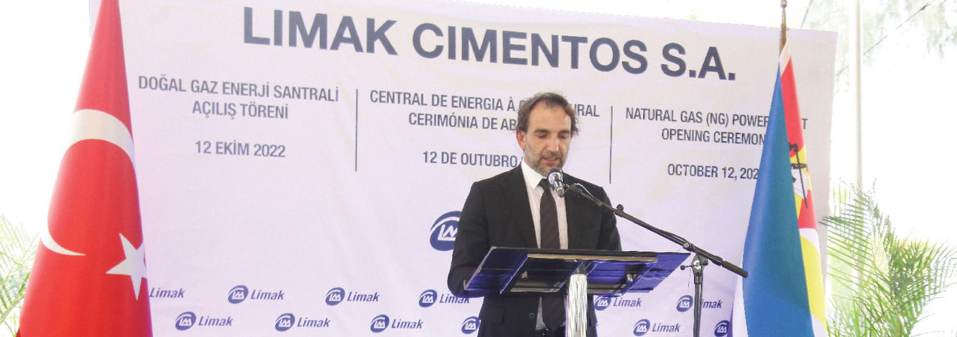 The clean energy project, of which the investment was realized in line with the 2050 Net Zero Carbon target of the Limak Cement Group, was opened in Mozambique on October 12.